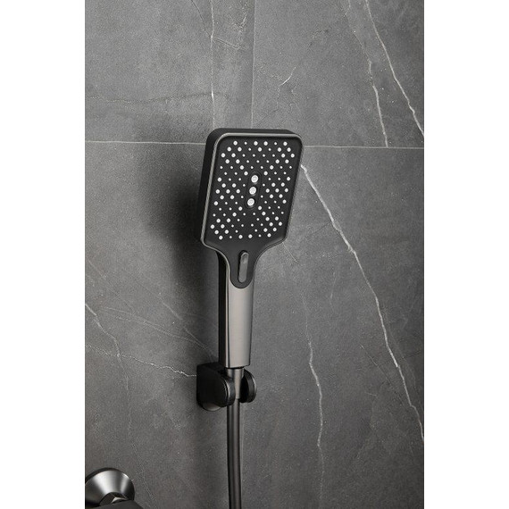 Смеситель для ванны Belz B60715-3, оружейная сталь фото 6