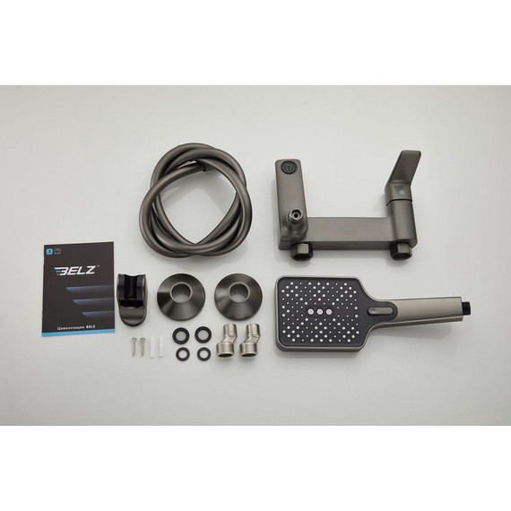 Смеситель для ванны Belz B60715-3, оружейная сталь фото 50