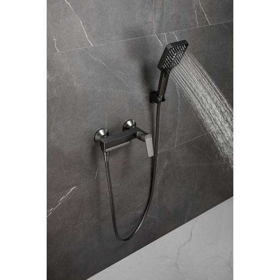 Смеситель для ванны Belz B60715-3, оружейная сталь фото 41