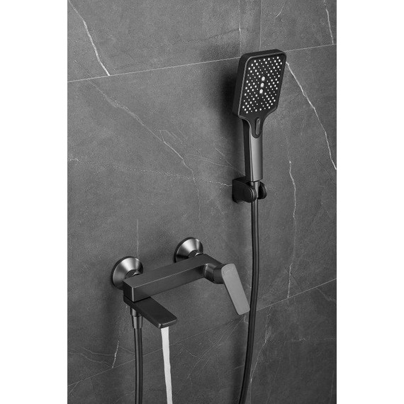 Смеситель для ванны Belz B60715-3, оружейная сталь фото 47