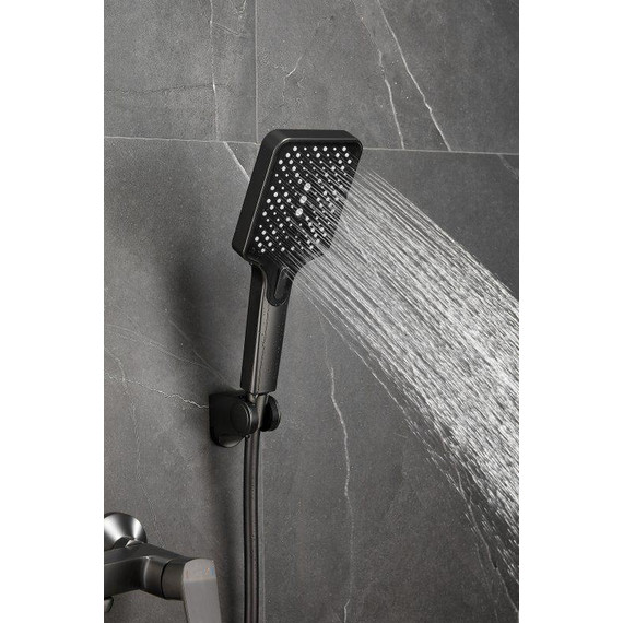 Смеситель для ванны Belz B60715-3, оружейная сталь фото 10