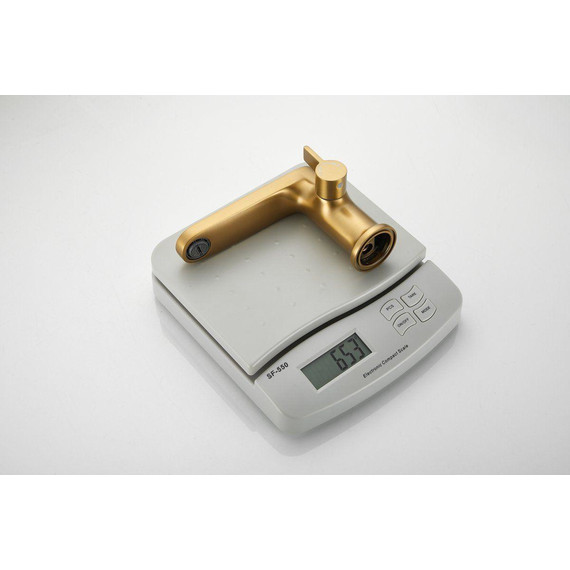 Смеситель для ванны Belz B66713-5, золото брашированное фото 9