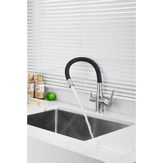 Смесители для кухни Belz B76814-1, хром/чёрный фото 14