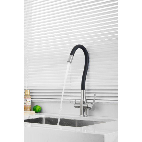 Смесители для кухни Belz B76814-1, хром/чёрный фото 21