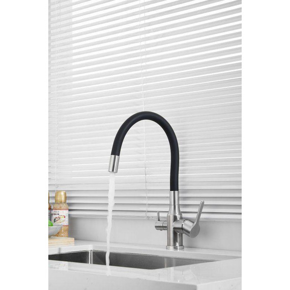 Смесители для кухни Belz B76814-1, хром/чёрный фото 23