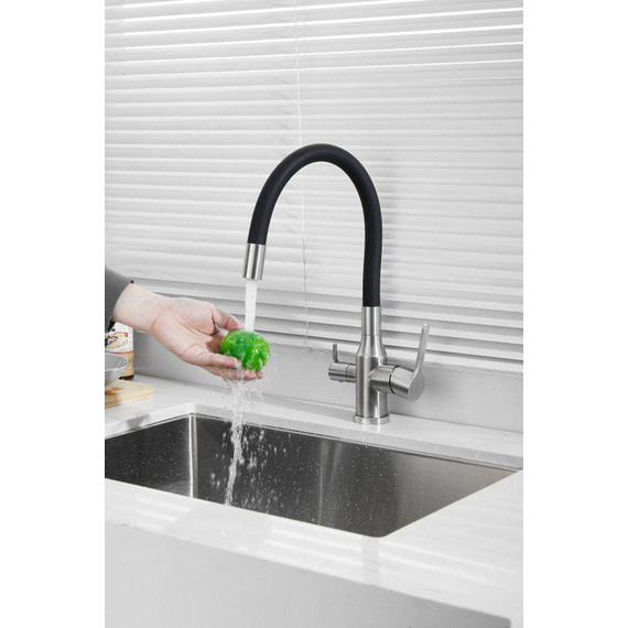 Смесители для кухни Belz B76814-1, хром/чёрный фото 24