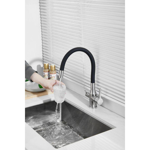 Смесители для кухни Belz B76814-1, хром/чёрный фото 28