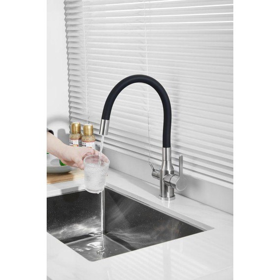 Смесители для кухни Belz B76814-1, хром/чёрный фото 35