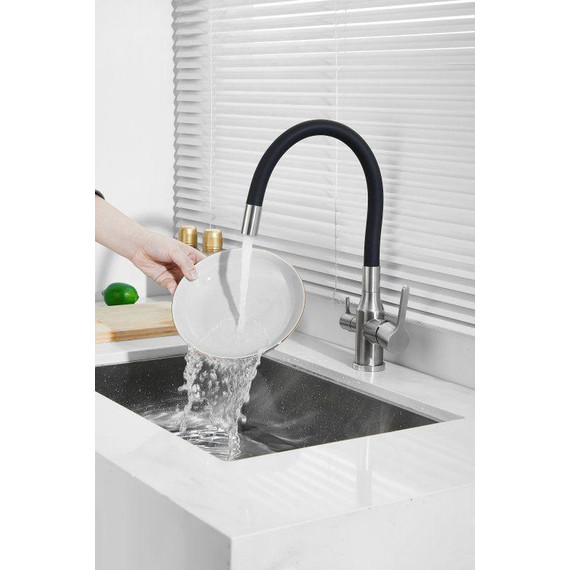 Смесители для кухни Belz B76814-1, хром/чёрный фото 36