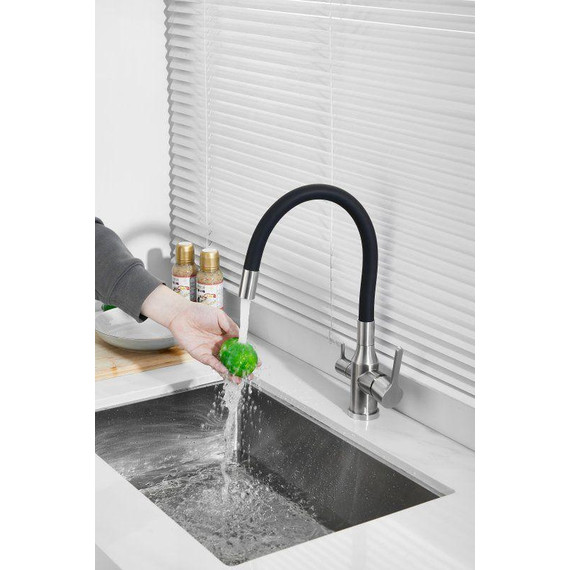 Смесители для кухни Belz B76814-1, хром/чёрный фото 39