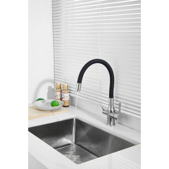 Смесители для кухни Belz B76814-1, хром/чёрный фото 4