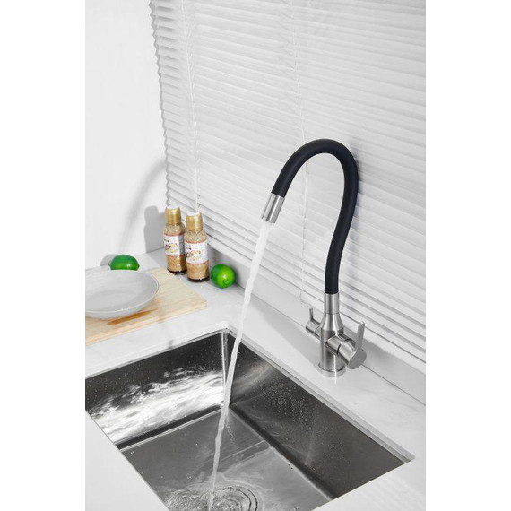 Смесители для кухни Belz B76814-1, хром/чёрный фото 42