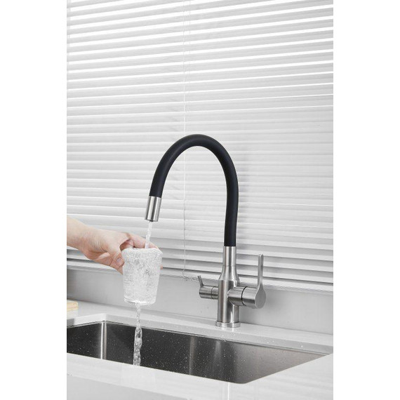 Смесители для кухни Belz B76814-1, хром/чёрный фото 44