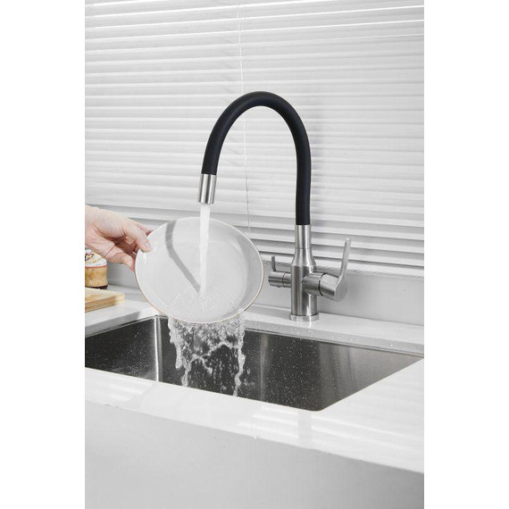 Смесители для кухни Belz B76814-1, хром/чёрный фото 45