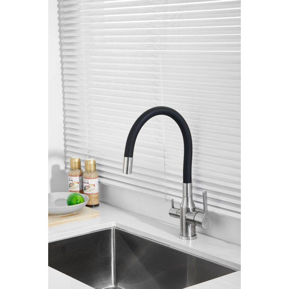 Смесители для кухни Belz B76814-1, хром/чёрный фото 5