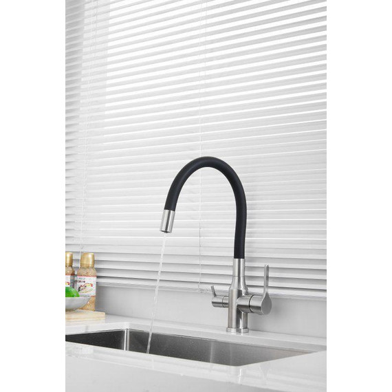 Смесители для кухни Belz B76814-1, хром/чёрный фото 7