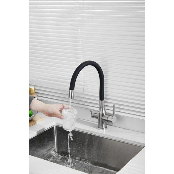 Смесители для кухни Belz B76814-1, хром/чёрный фото 10