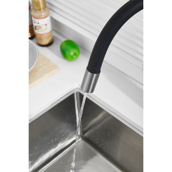 Смесители для кухни Belz B76814-3, оружейная сталь/чёрный фото 10