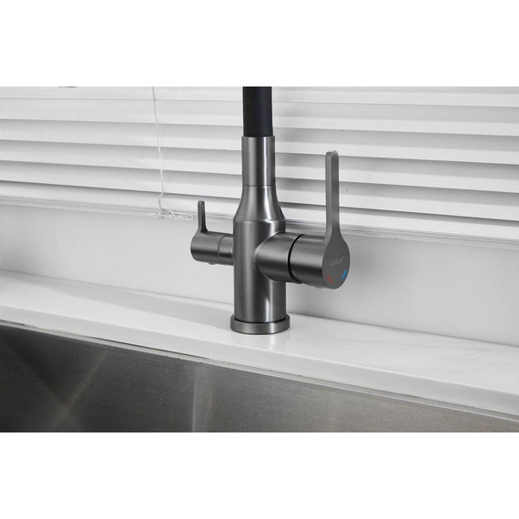Смесители для кухни Belz B76814-3, оружейная сталь/чёрный фото 11