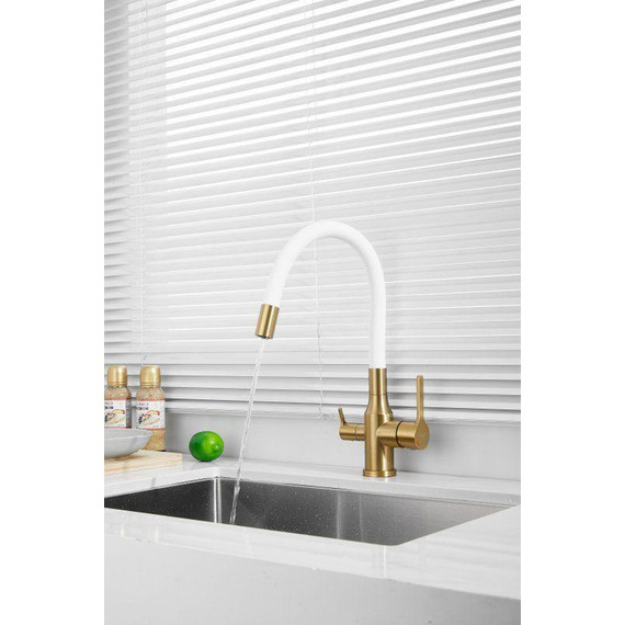 Смесители для кухни Belz B76814-5, золото/белый фото 20