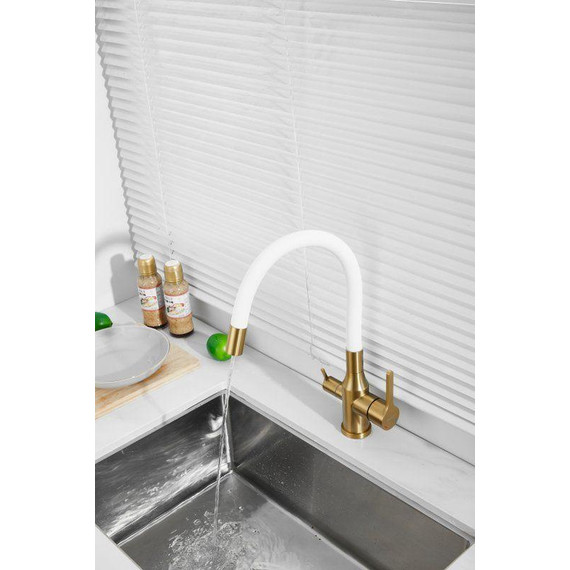 Смесители для кухни Belz B76814-5, золото/белый фото 45