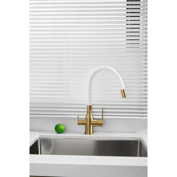 Смесители для кухни Belz B76814-5, золото/белый фото 48