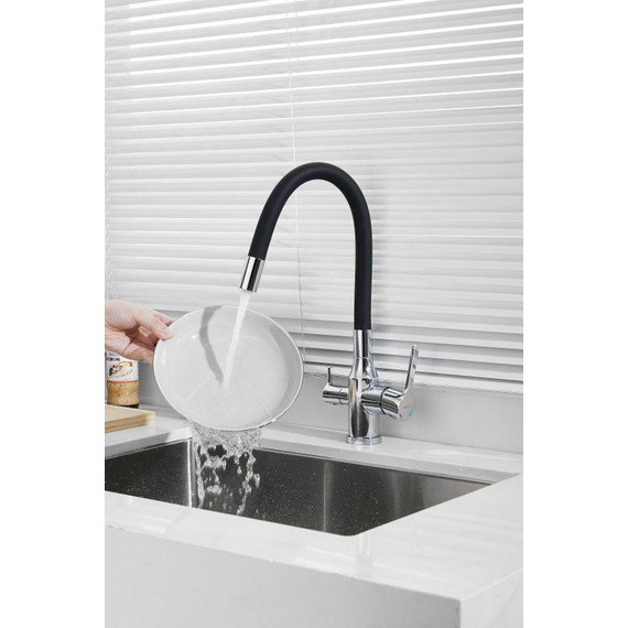 Смесители для кухни Belz B76814, хром/чёрный фото 35