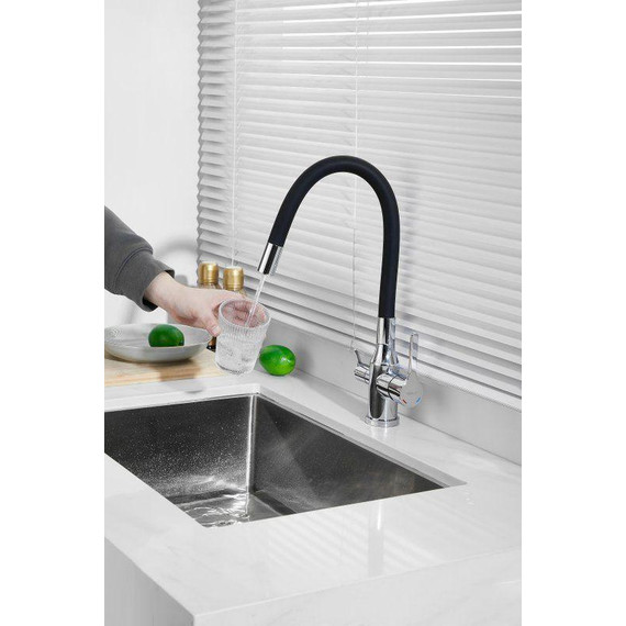 Смесители для кухни Belz B76814, хром/чёрный фото 37