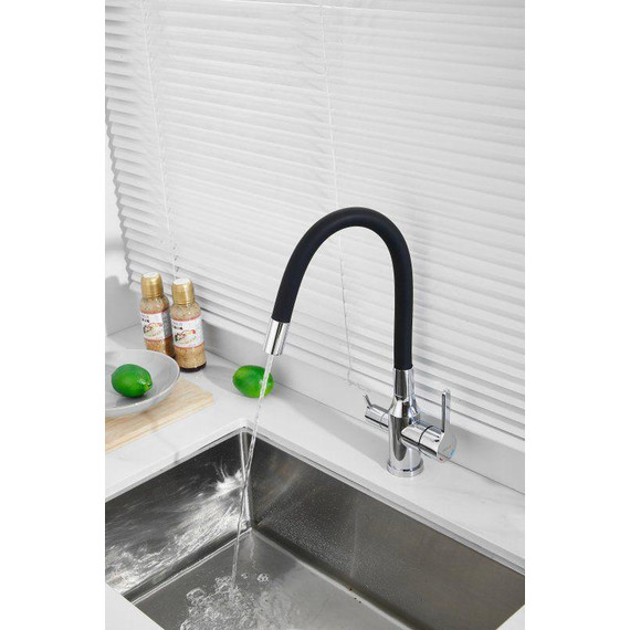 Смесители для кухни Belz B76814, хром/чёрный фото 38