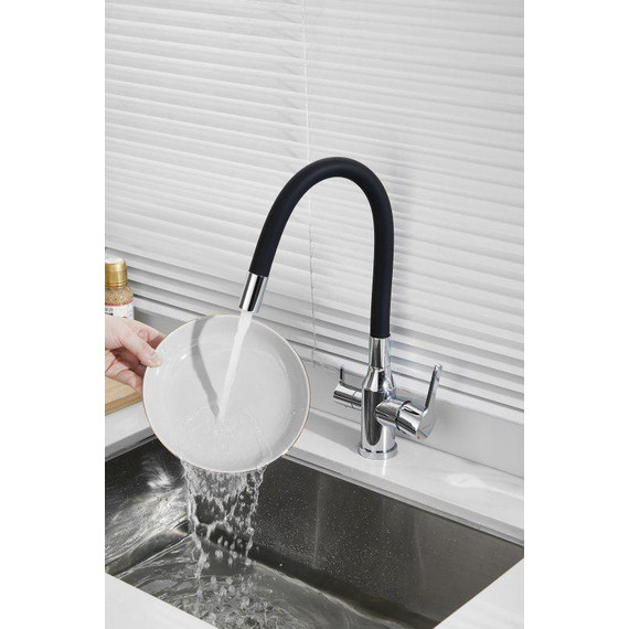 Смесители для кухни Belz B76814, хром/чёрный фото 44