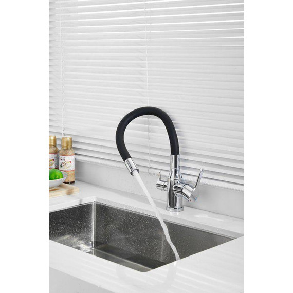 Смесители для кухни Belz B76814, хром/чёрный фото 45