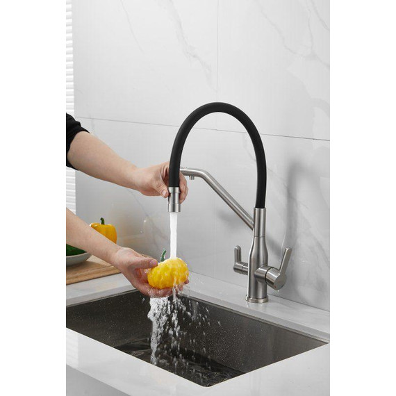 Смесители для кухни Belz B78815-1, сатин/чёрный фото 13