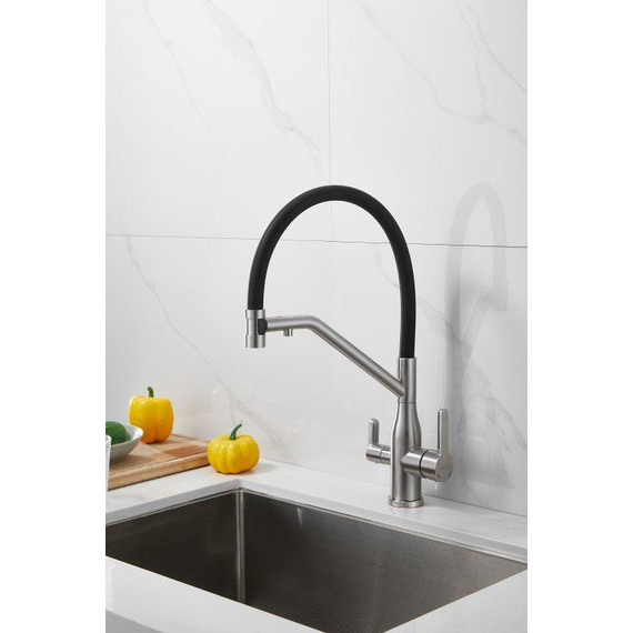 Смесители для кухни Belz B78815-1, сатин/чёрный фото 16