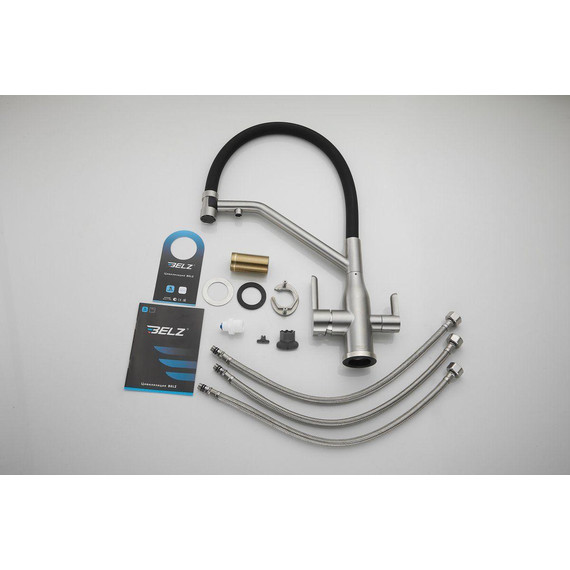 Смесители для кухни Belz B78815-1, сатин/чёрный фото 22