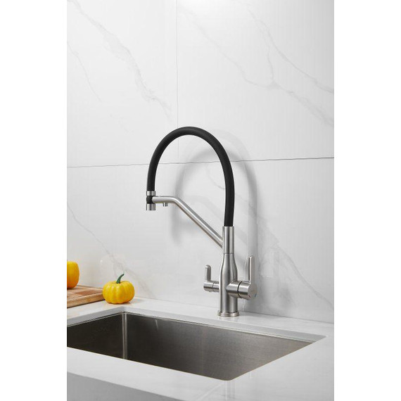 Смесители для кухни Belz B78815-1, сатин/чёрный фото 24