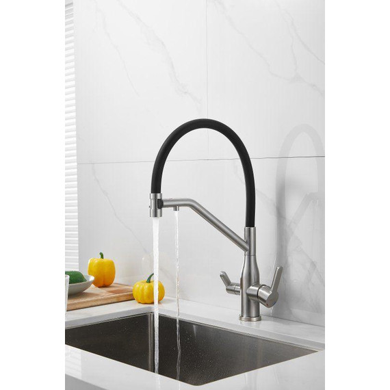 Смесители для кухни Belz B78815-1, сатин/чёрный фото 41