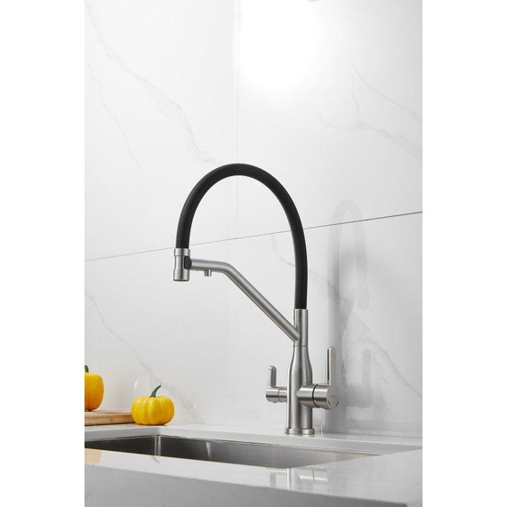 Смесители для кухни Belz B78815-1, сатин/чёрный фото 9