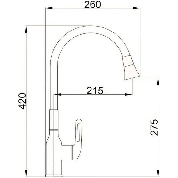 Смесители для кухни Haiba HB42830-3, оружейная сталь/чёрный фото 4