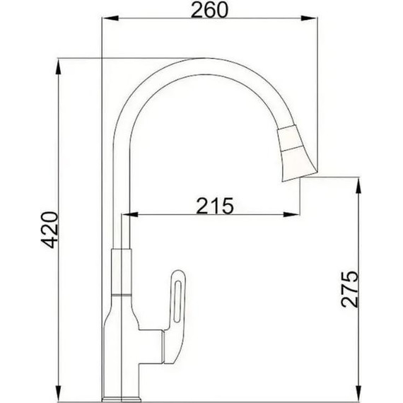 Смесители для кухни Haiba HB42830-5, золото/белый фото 4