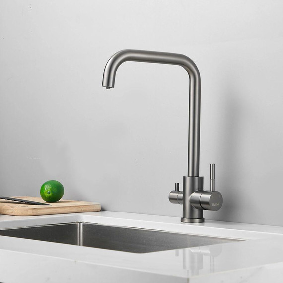 Смесители для кухни Haiba HB43829-3, нержавеющая сталь фото 2