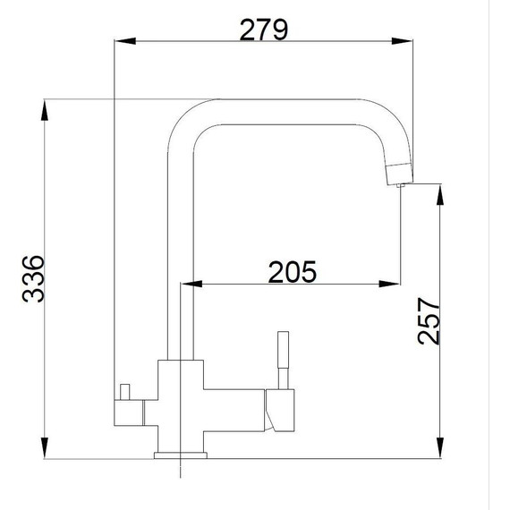 Смесители для кухни Haiba HB43829-7, чёрный фото 3
