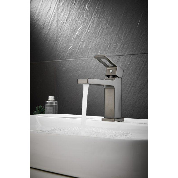 Смеситель для раковины Belz B10658-3, оружейная сталь фото 7