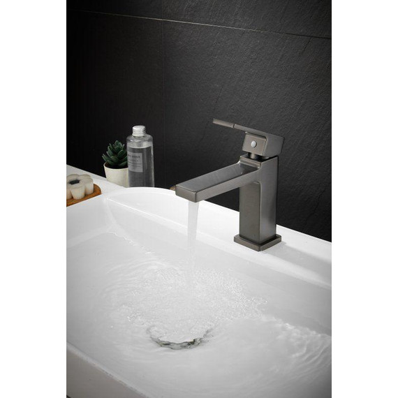 Смеситель для раковины Belz B10658-3, оружейная сталь фото 8