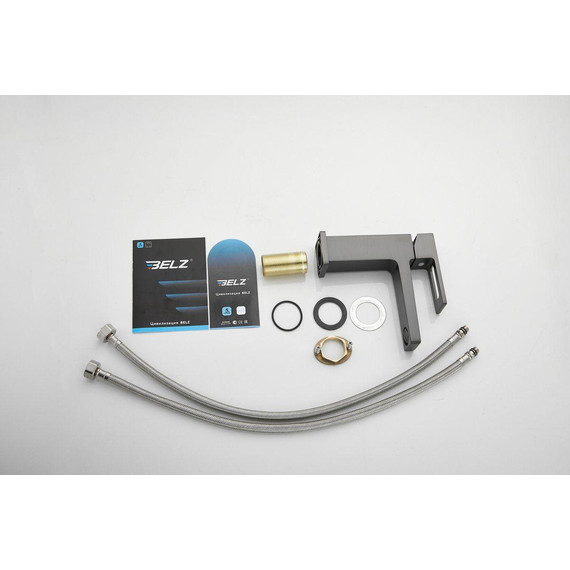 Смеситель для раковины Belz B10658-3, оружейная сталь фото 26