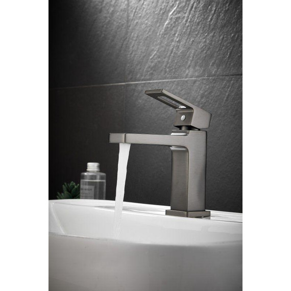 Смеситель для раковины Belz B10658-3, оружейная сталь фото 5