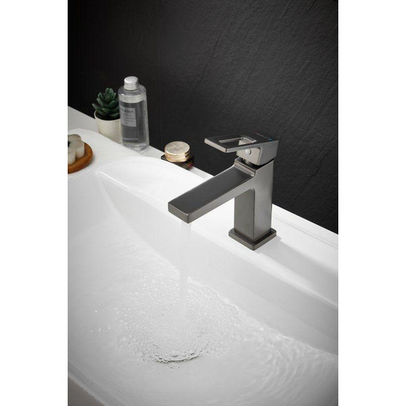 Смеситель для раковины Belz B10658-3, оружейная сталь фото 12