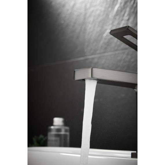 Смеситель для раковины Belz B10658-3, оружейная сталь фото 17