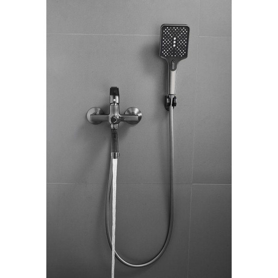 Смеситель для ванны Belz B22715-3, оружейная сталь фото 30