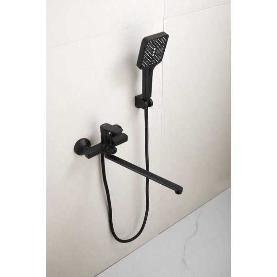 Смеситель для ванны Belz B22715-7, чёрный матовый фото 9