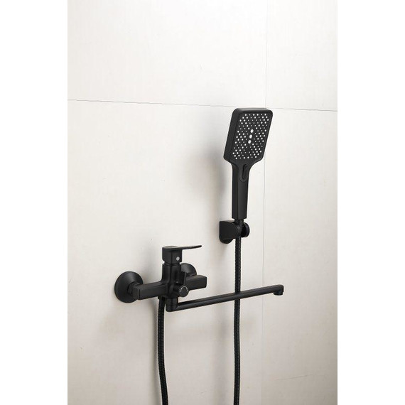 Смеситель для ванны Belz B22715-7, чёрный матовый фото 2